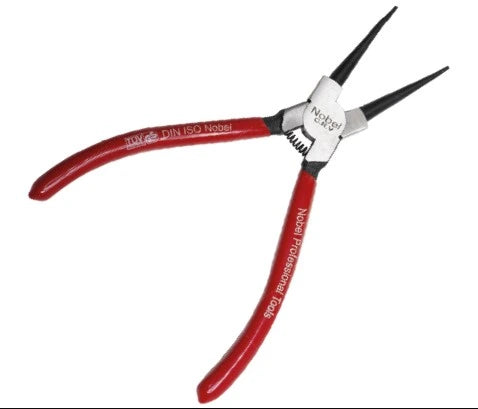 Pince circlips intérieur bec droit Premium 180 mm en chrome vanadium avec gaines PVC