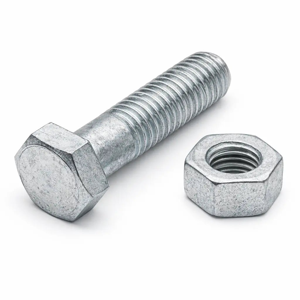 Boulon avec écrou galvanisé kit fixation