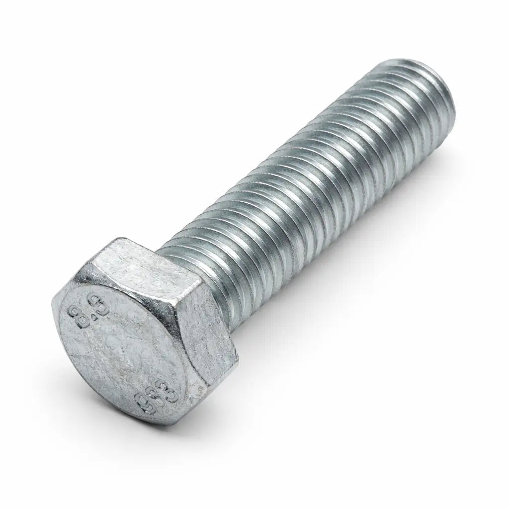 Boulon hexagonal galvanisé DIN 933 vis TH acier