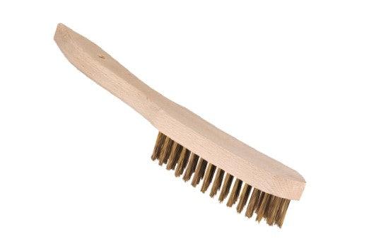Brosse métal avec manche acier inoxydable