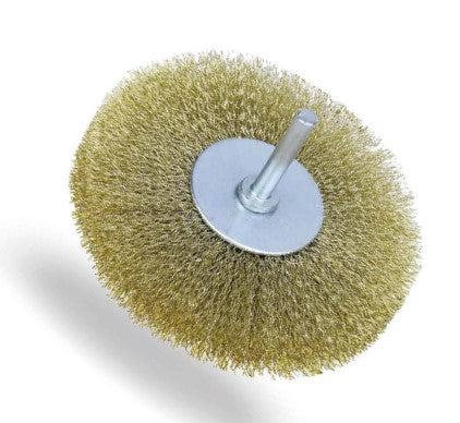 Brosse sur tige CDE 40 50 60 75 mm inox