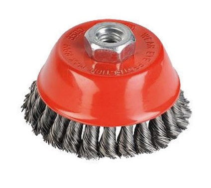 Brosse soucoupe torsadée 65 80 100 mm