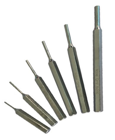Jeu de chasse-goupilles 6 pièces chrome vanadium