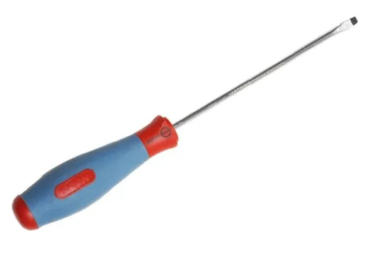 Tournevis plat professionnel en chrome vanadium avec lame chromée