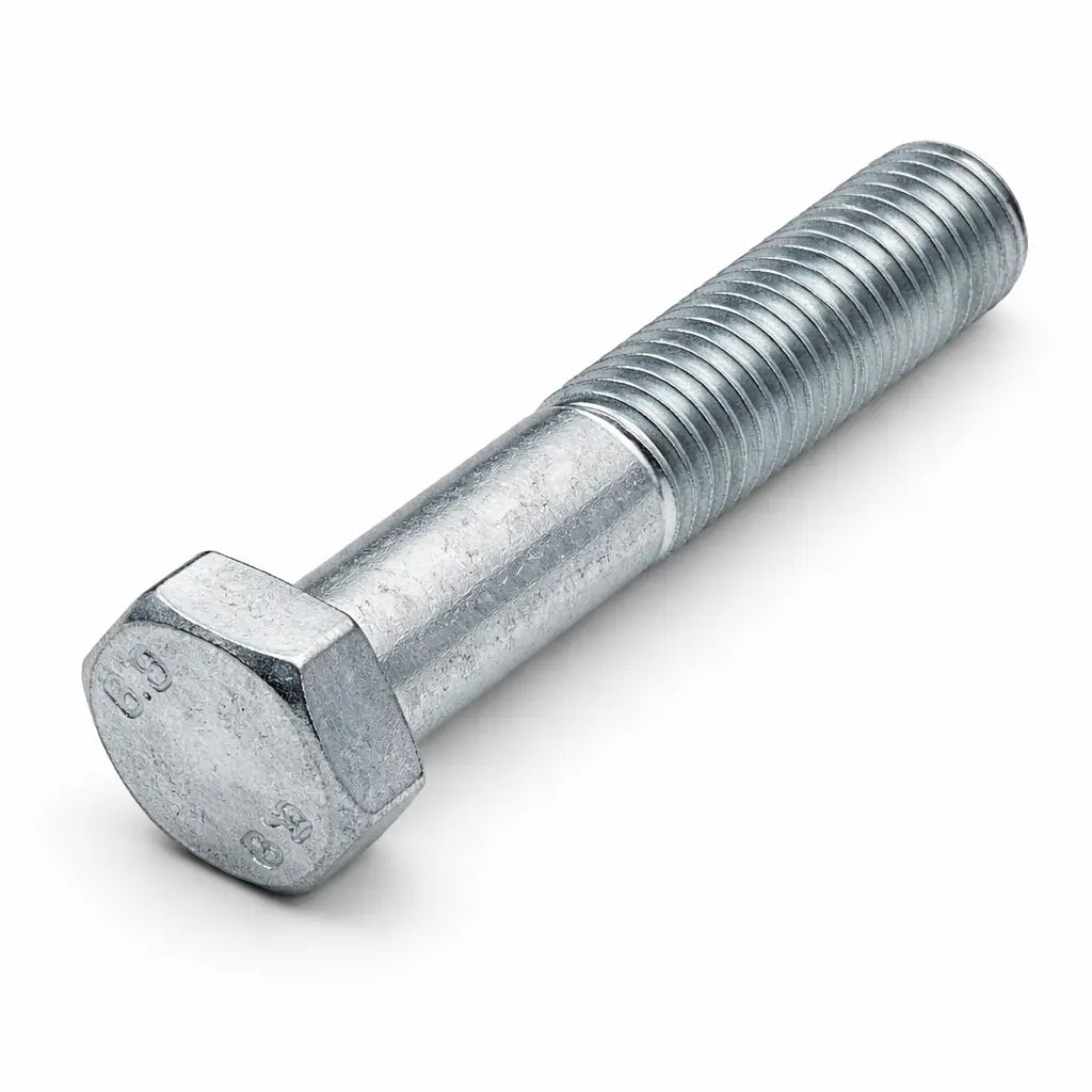 Vis tête hexagonale galvanisée DIN 931 filetage partiel