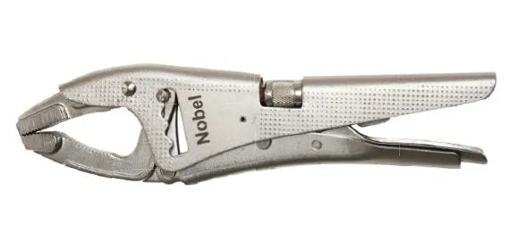 Pince-étau double réglage 250 mm en chrome vanadium avec mors longs pour serrage puissant et précis
