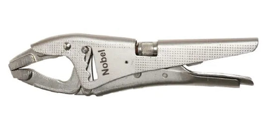 Pince-étau double réglage 250 mm en chrome vanadium avec mors longs pour serrage puissant et précis
