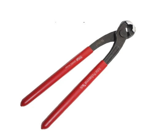 Tenaille russe gainée 225 mm en acier chrome vanadium avec tête polie, finition brunie et poignées PVC antidérapantes
